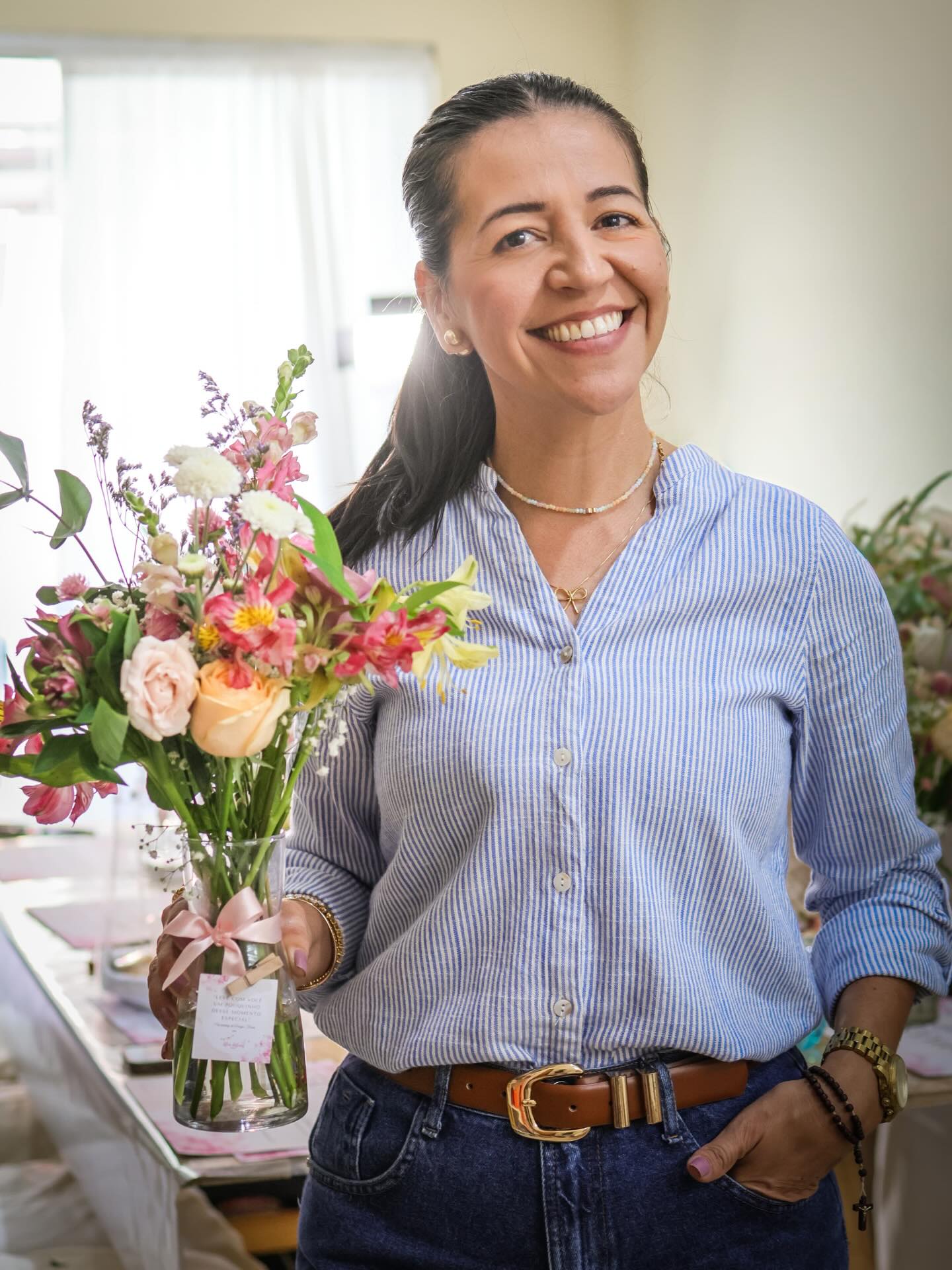 Aline — profissional responsável pela decoração